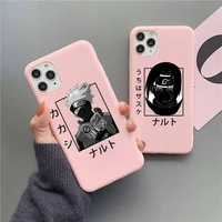 naruto kakashi uchiha itachi gaara phone case for iphone 13 12 11 pro max mini xs 8 7 6 6s plus x se 2020 xr pink silicone cover