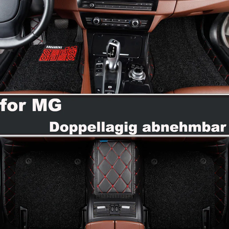 

All Season Customized Full Coverage for MG MG3 MG5 MG6 MG7 GT ZS HS RX5 TF GS Mgf EZ S Double Iayer Car Floor Mats