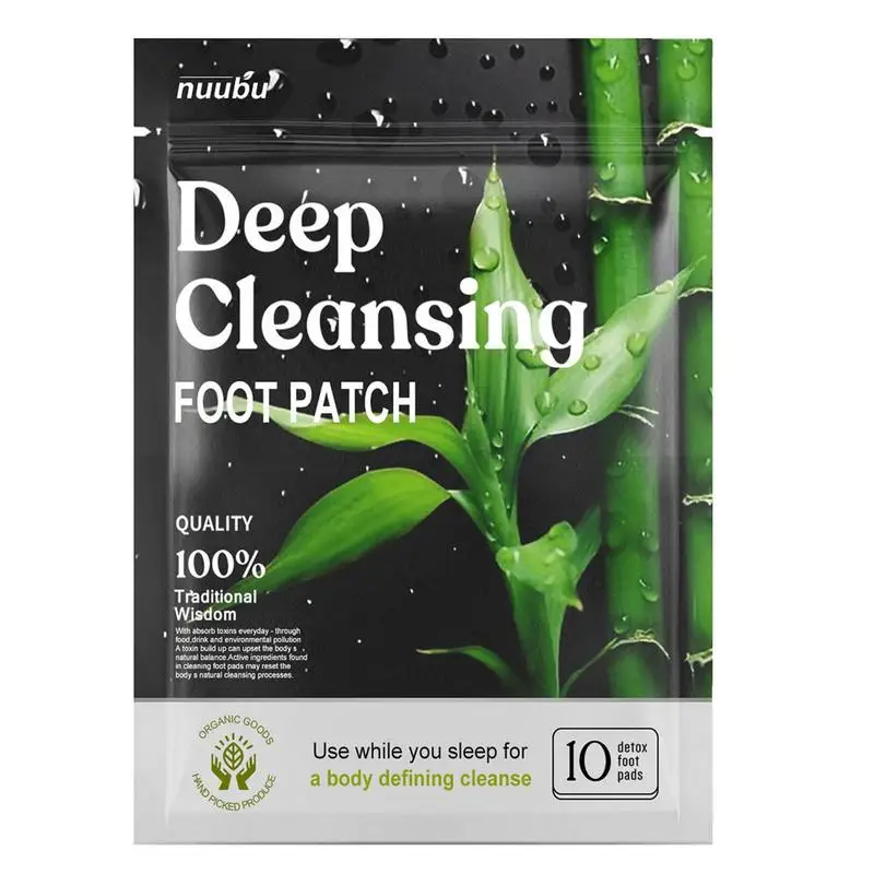 

Foot Pads Bamboo Charcoal Foot Pads Organic Foot Patches Deep Cleansing Foot Pads For Stress Relief Better Sleep & Foot Care