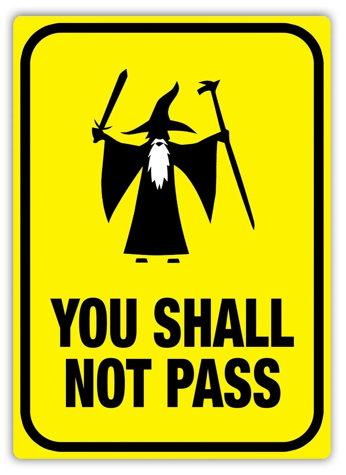 

Металлический Настенный знак You Not Pass-LOTR Balrog Dwarf Fly Fools, деревенский домашний декор, деревенский домашний декор