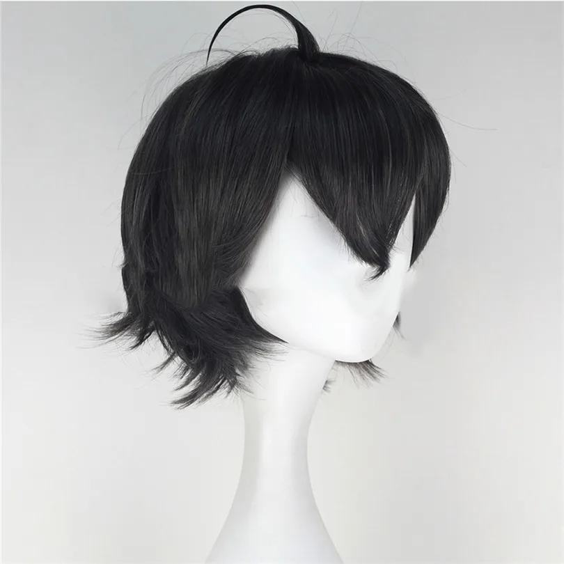 Парик для косплея Мой подросток из аниме романтическая комедия короткий черный