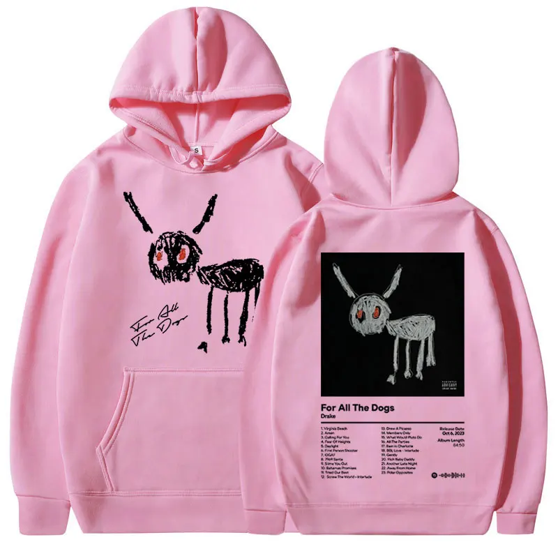 Толстовка мужская оверсайз с длинным рукавом музыкальный альбом рэпер Дрейк для