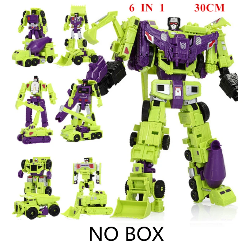 Фото COMBINER WARS KO Haizhixing 5IN1 игрушки-трансформеры Bruticus Defensor Superion 32 см Devastator с наклейкой Autobot Decepticon №4