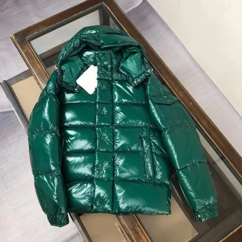 Moncl * r однотонная ветрозащитная укороченная пуховая куртка унисекс зимний