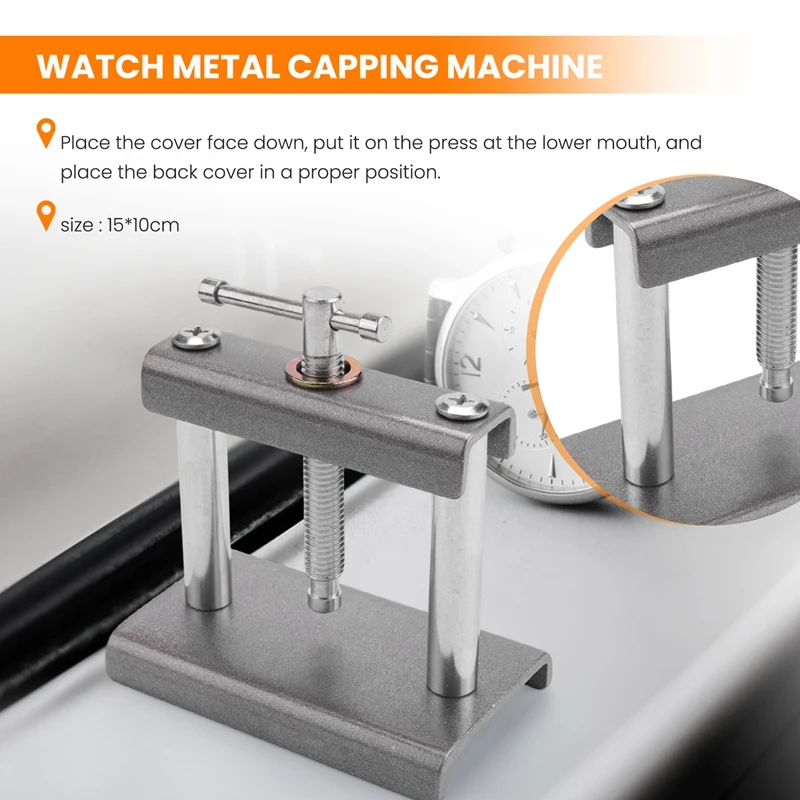 Desktop Watch Case Press 18 Dies Watch Front Back Case Cover Screw Press Presser Close Watchmakers Repair Kit Tools