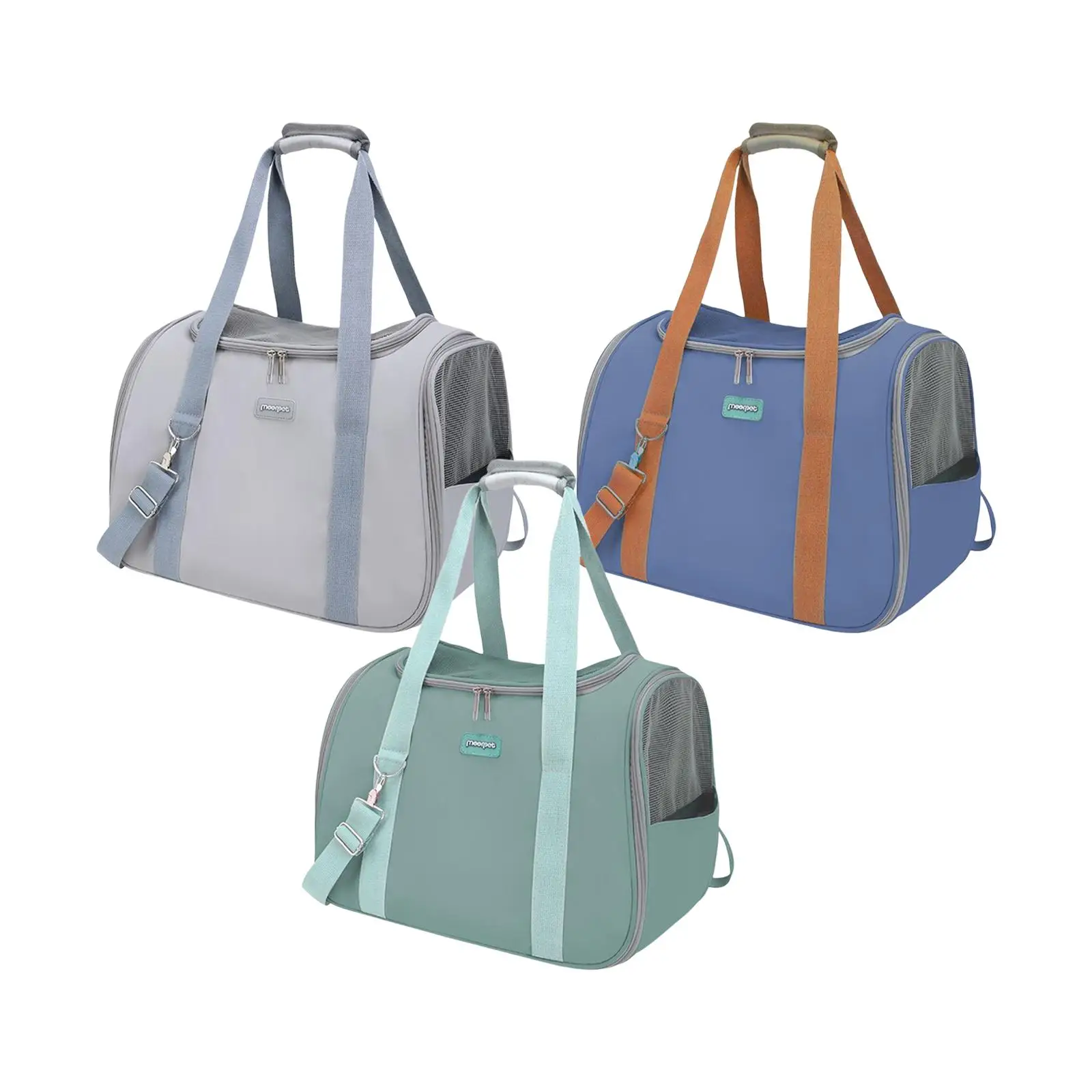 

Cat Carrier Bag Adjustable Shoulder Strap Portable for Dog Breathable Mesh