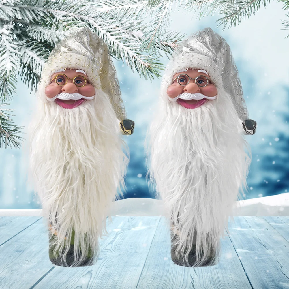 

Bottlechristmascover Champagneholiday Covers Gift Ornament Party Santa Centerpiece Head Table Holderswedish Decor Hangingsweater