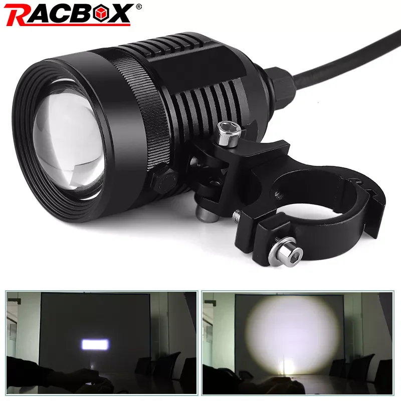 

Motorcycle Fog lights Aluminum Alloy Body LED Auxiliary Fog Light Assemblie Driving Lamp Motorybike Spotlight 12V 24V 30W