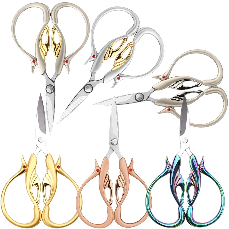 

SHWAKK Durable Stainless Steel Vintage Embroidery Tailor Scissor Sewing Craft CrossStitch Scissors DIY Home Tools Fabric Shears