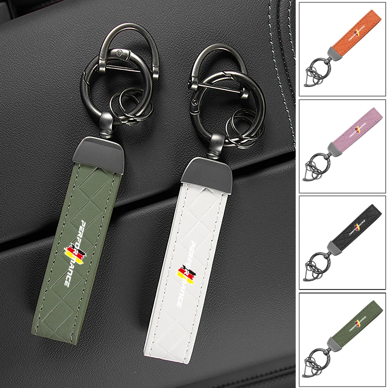 Модный автомобильный брелок с логотипом Кожаный Автомобильный Брелок