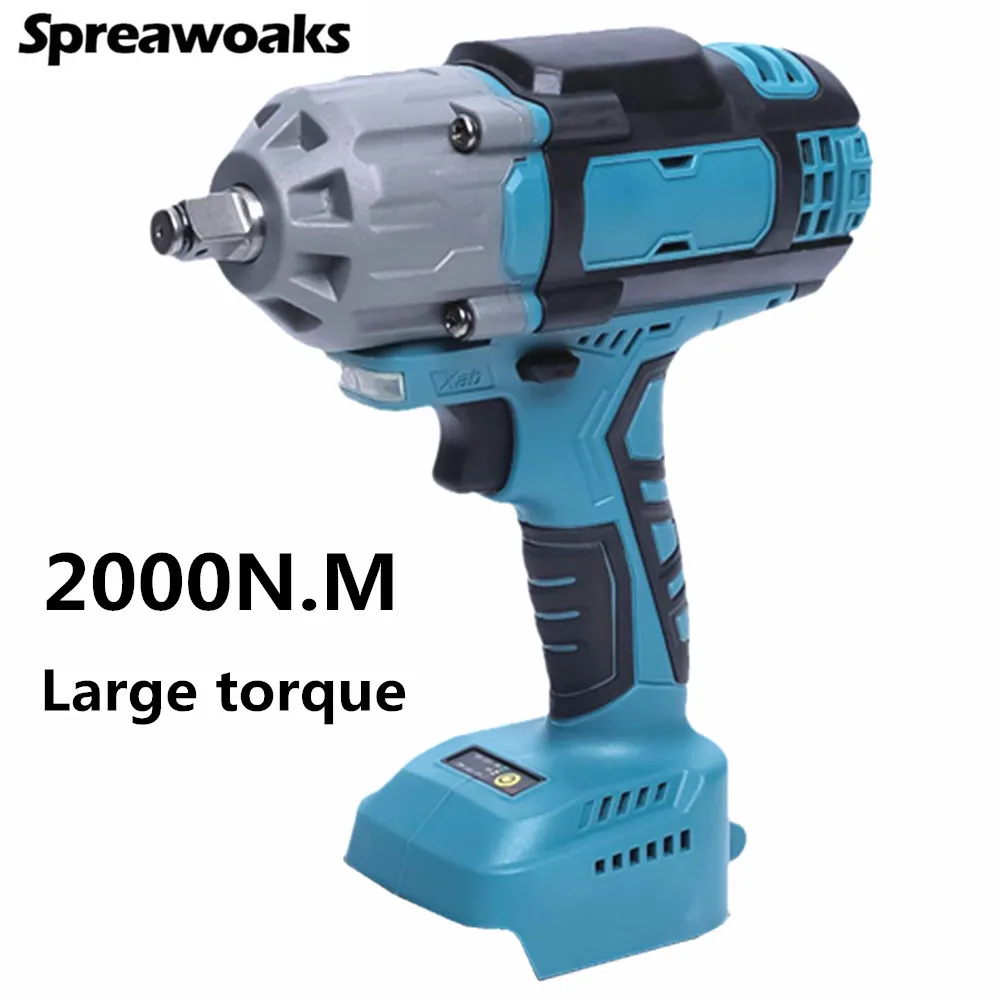 2000N.M Torque Brushless Impact Wrench 1/2 inch Electric Cor