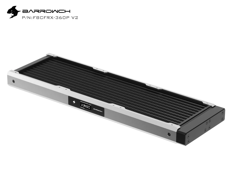 BARROW серебристый красный черный 30 мм Толщина 240/360 радиатор с OLED дисплеем входной