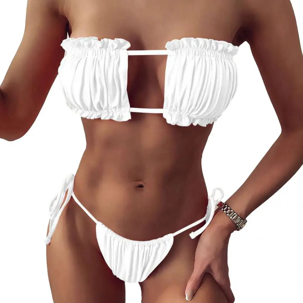 

2 Pcs/Set Popular Lady Bikini Soft Beachwear Bikini Set Sexy Summer Bikini Set