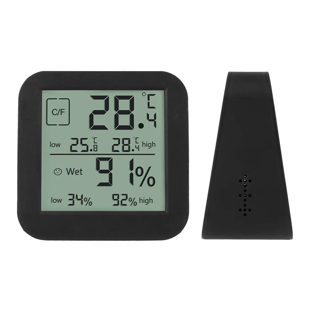 Многофункциональные настольные часы с сенсорным экраном гигротермограф двумя