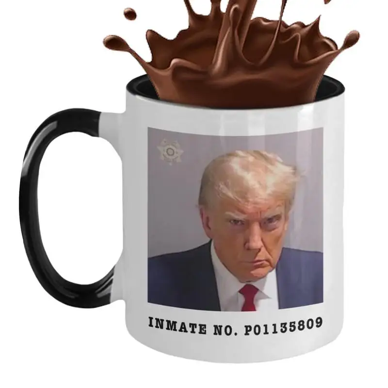 

Donald Trump Mugshot Mug Novelty Coffee Mugs Ceramic Pro Trump Mugs For Trump Supporters 11oz White Ceramic Cup