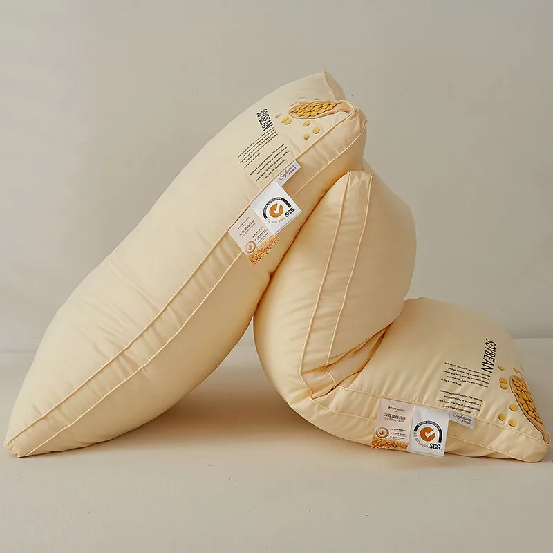 

New Class A Cotton Sensitive Muscle Mother and Baby Grade Organic Soybean Pillow Pillow Neck Gift Pillow Core Wholesale Sleep