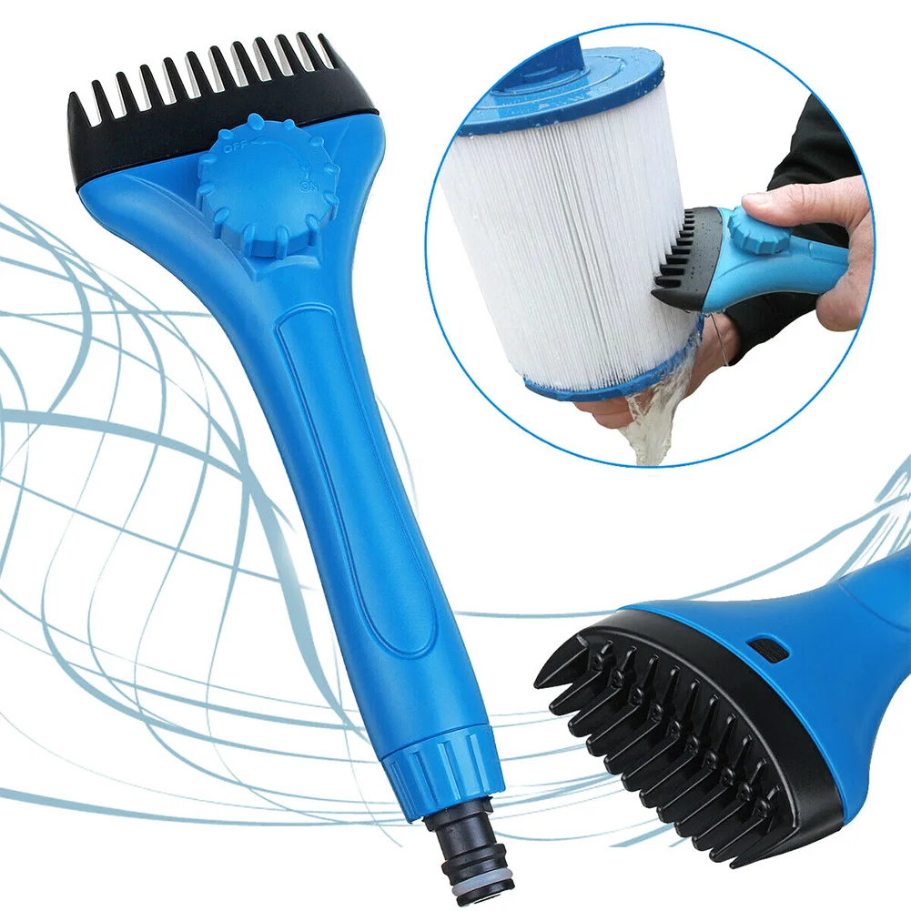 

2022New Cartridge Cleaner 12-Teeth Cleaning Comb Life Tub Filters Comb Super Cleaner for Swimming Pool or Bathtub Filter