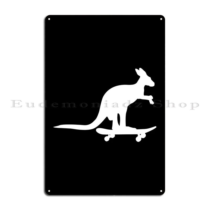 Кенгуру скейтборд Skatin металлическая табличка клубный Стиль Классический