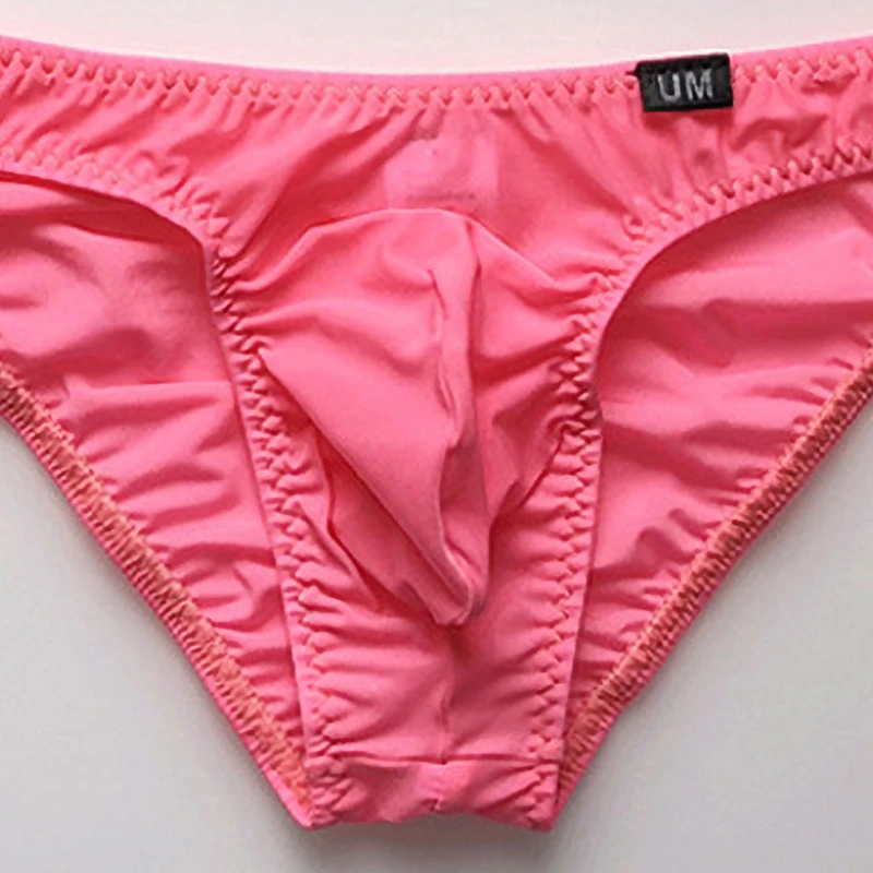 Ice Silk Underwear Sexy Transparent Briefs Male Slim Bikini Panties Ropa Interior Hombre Cuecas Masculinas Heren Ondergoed Slip