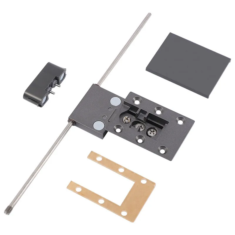 

270 Degree Minimalist Aluminum Wardrobe Frame Door Hinge Black Adjustable Damping Buffer Hinge