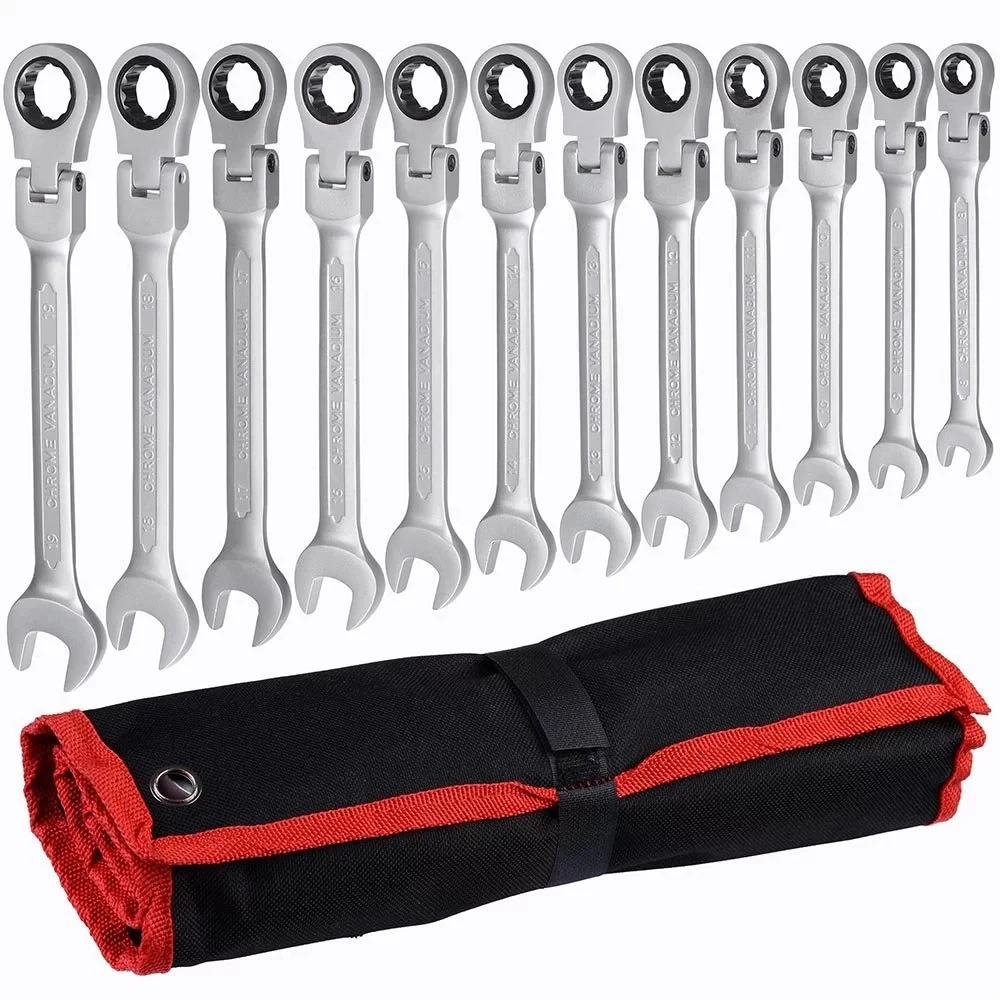 

Fast Torque Wrench Double-headed Ratchet Wrench 6-24mm Auto Bike Repair Household Hand Tool Set Mechanic Workshop Hand Tool