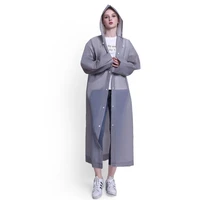 transparent fashion raincoat lightweight poncho hoodie breathable waterproof raincoat long size cycling casaco outdoor costume