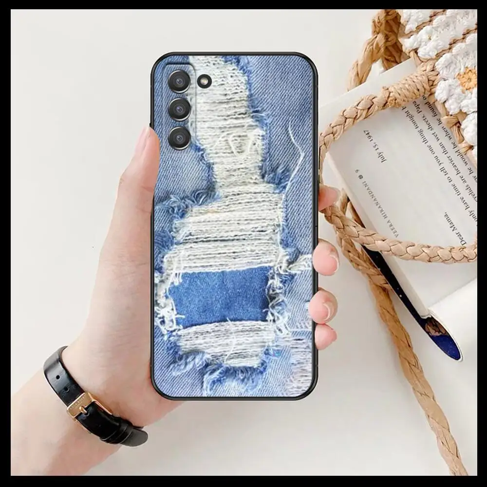 Джинсовый ковбойский чехол для телефона с принтом корпус SamSung Galaxy s6 s7 S8 S9 S10E S20 S21 S5