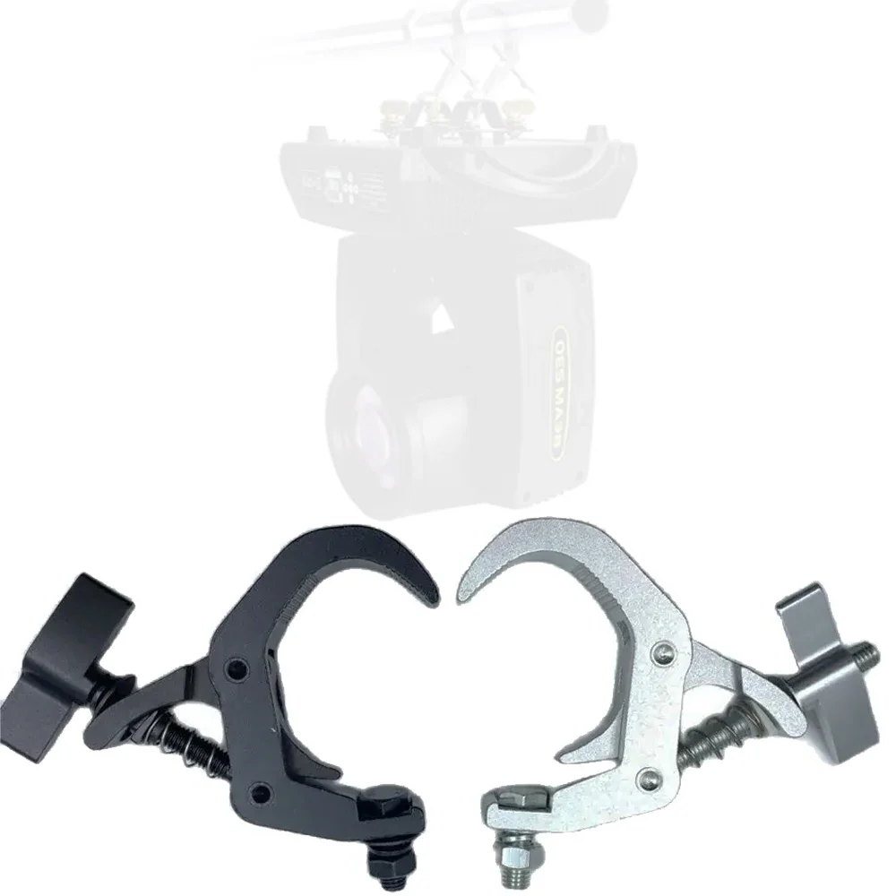 Серебристый/черный сценический светильник зажим C-крючок алюминиевый ферменный