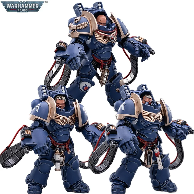 Экшн-фигурки JOYTOY Warhammer 40K 1:18 Ultramarines Aggressors Brother Sergeant Linuso Mascius Cicero Anime коллекционные
