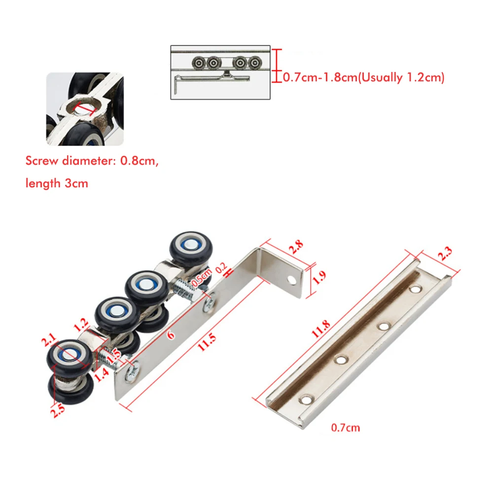 1 пара/комплект 4/5 дюймов деревянная раздвижная дверь подвесное колесо шкив