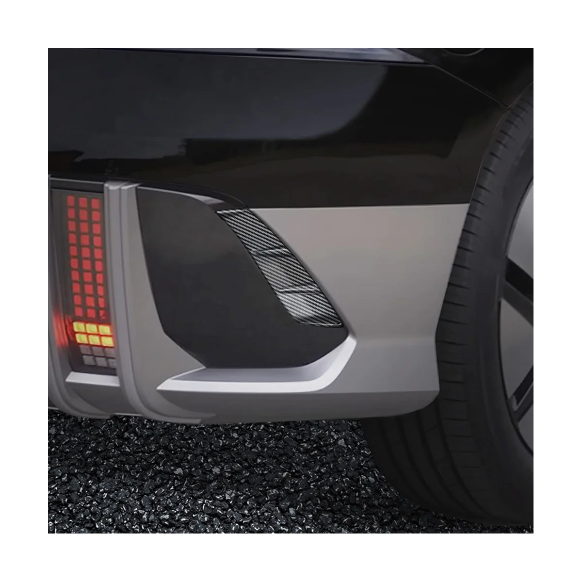 Отделка для бровей из углеродного волокна Аксессуары автомобилей IONIQ 6 2022-2023