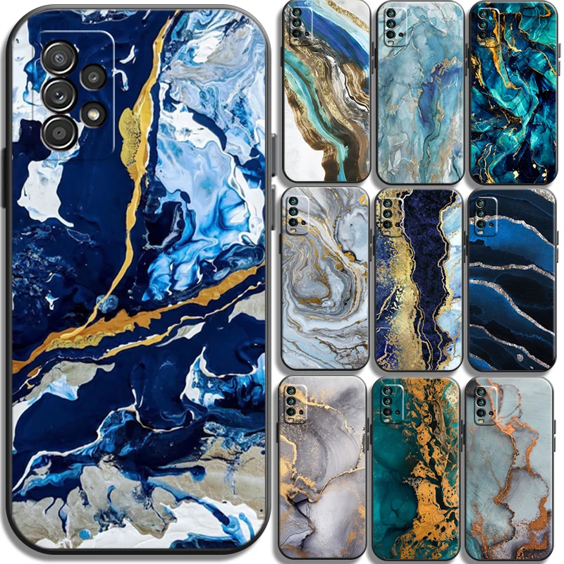 

Marble Fashion Phone Cases For Xiaomi Redmi Note 10 10S 10 Pro POCO F3 GT X3 GT M3 Pro X3 NFC Funda Carcasa Soft TPU Coque