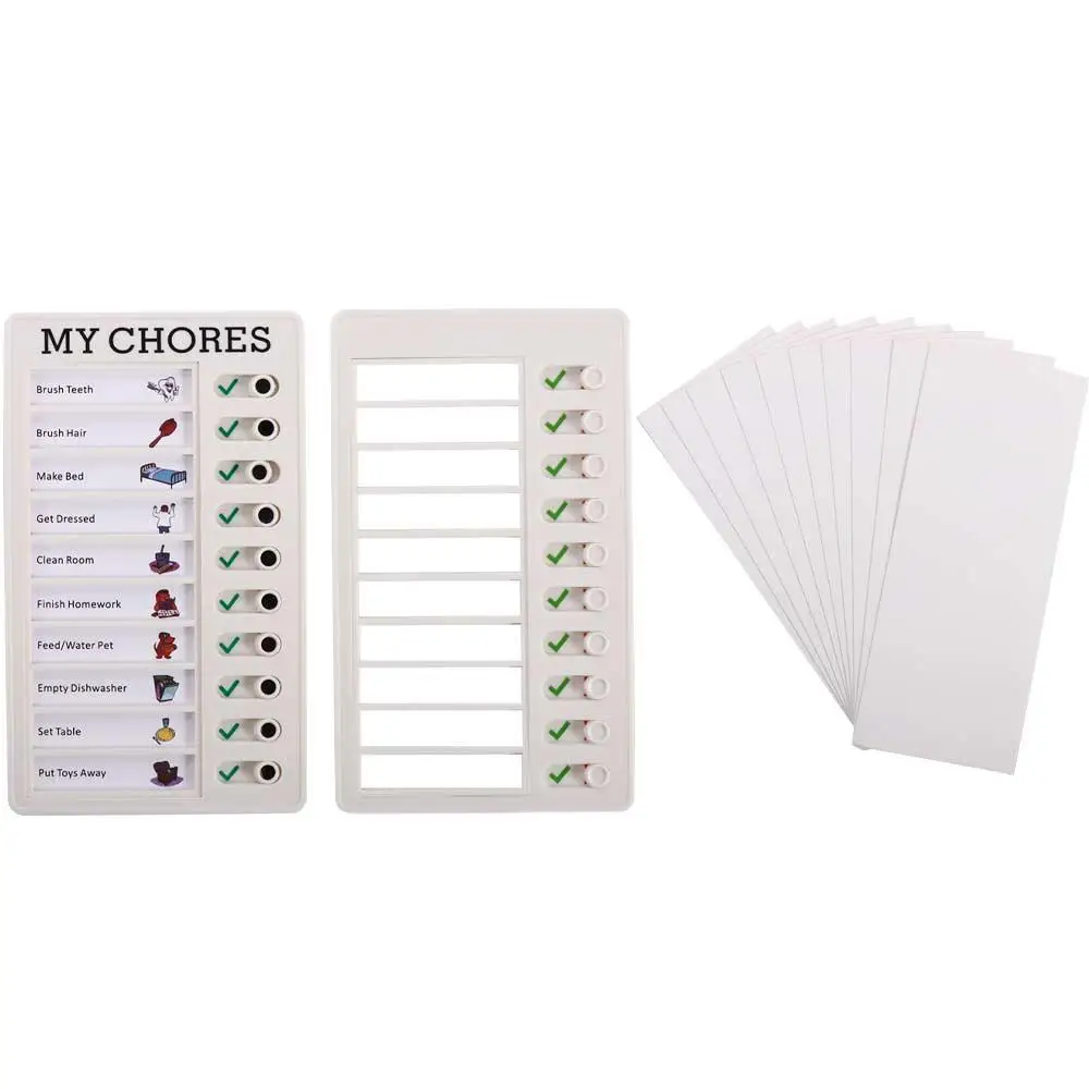 

Sticky Notes Schedule List Chore Chart Student Message Checklist Memo Plastic Board Children's Self-discipline Punch Card