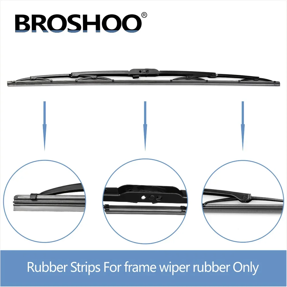 4 шт. NR 6 мм вставка щетки стеклоочистителя автомобиля из натурального каучука