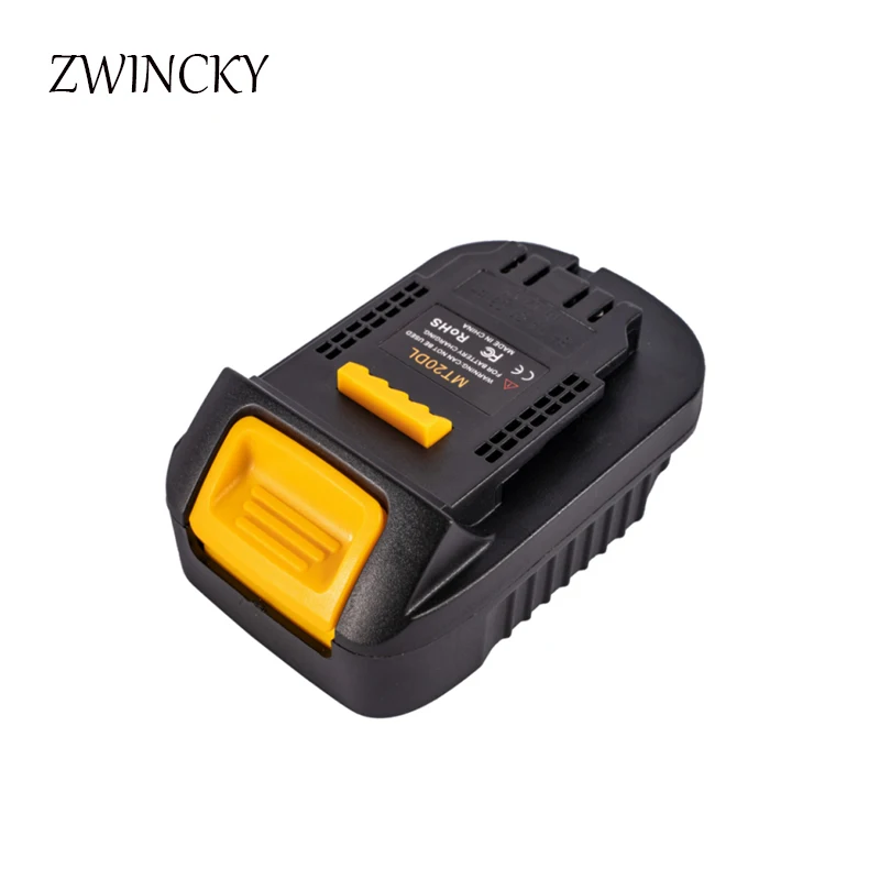 

ZWINCKY New Mt20Dl Battery Adapter For Makita 18V Bl1830 Bl1860 Bl1815 Li-Ion Battery For Dewalt 18V 20V Dcb200 Li-Ion Battery