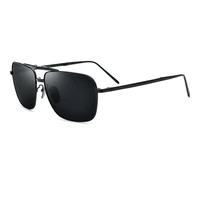 2022 Aluminum Alloy Sunglasses For Men Foldable Polarized Driving Glasses  Black/Gold/Silver Frame Size:60-16-140mm