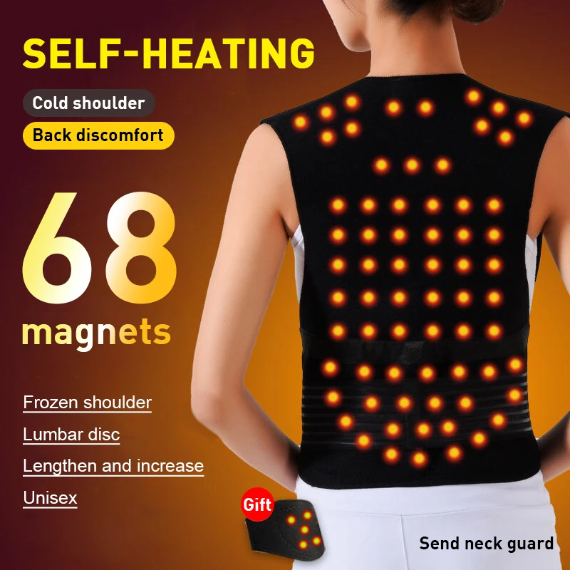 

68 Magnet Correct Belt Correction Hump Strap Self-heating Therapy Waist Back Shoulder Posture Corrector Spine Lumbar Brace