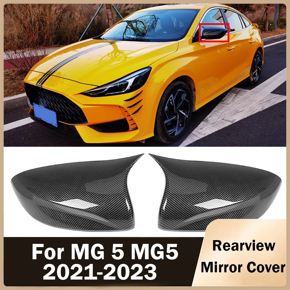 

2X New-styling Rearview Mirror Cover for MG 5 MG5 2021-2023 Car Side Rear View Mirror Cover Trim Decorative Accessories