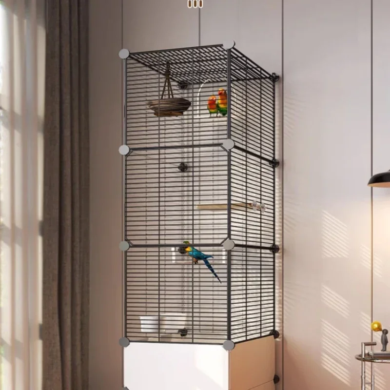 Passaros Parrot Birdcage аксессуары гамаки кролик открытый птичье гнездо кормушка Canarios Gaiola