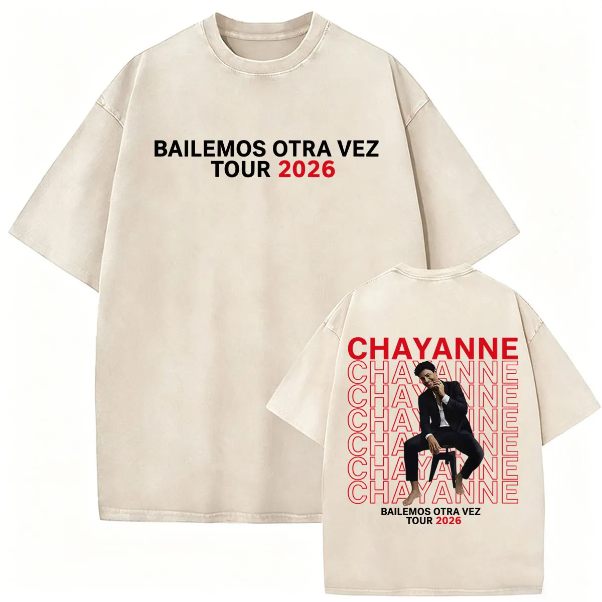 Футболка Chayanne Bailemos Otra Vez Tour 2026 в винтажном стиле, унисекс, Harajuku, хип-хоп, готика, летние топы, свободная футболка (art.: 3920dbf5da8f4) - 3920dbf5da8f4
