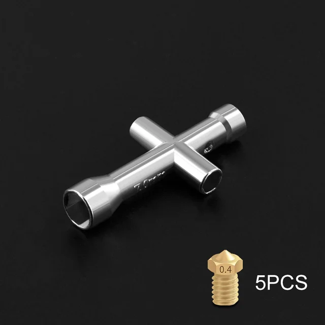 

Мини-гаечный ключ Twotrees E3D V6 M2 M2.5 M3 M4, винтовая гайка, шестигранный крестовой ключ, втулка, торцевой ключ, модель для обслуживания, колесный инструмент