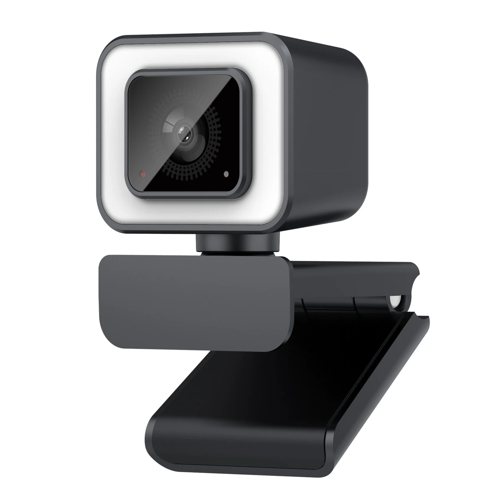 

2K Webcam with Ring Light Built-in Microphone Autofocus USB Plug-And-Play Video Conferencing Webcam