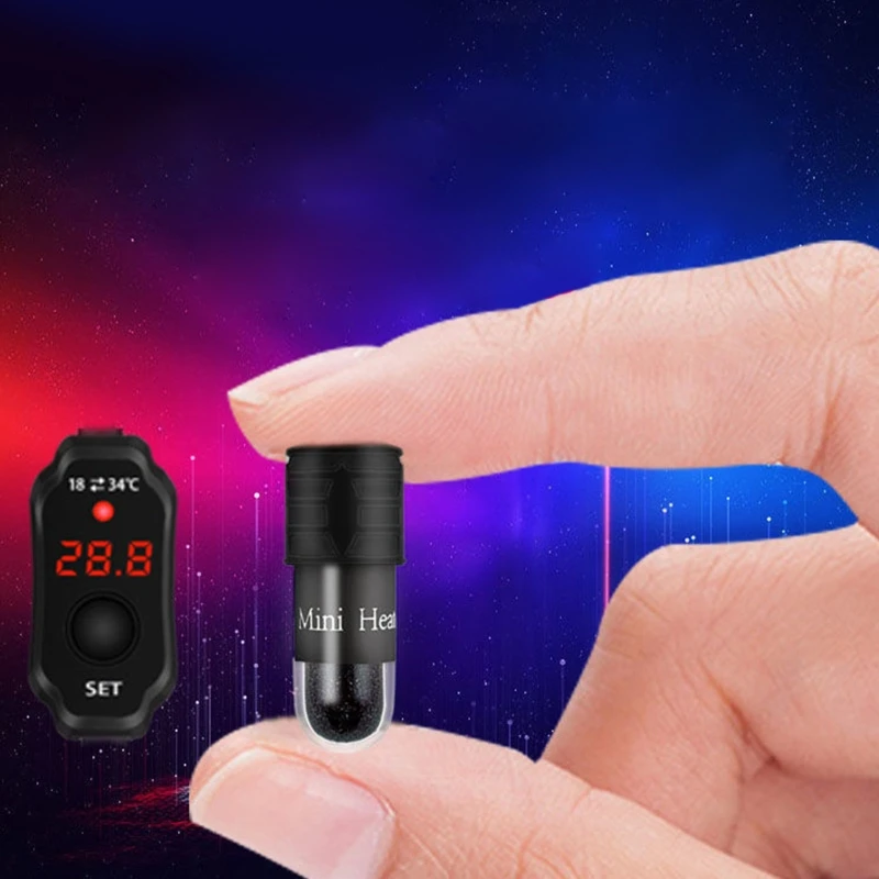 Мини-нагреватель для аквариума погружной нагреватель USB-зарядка дисплей