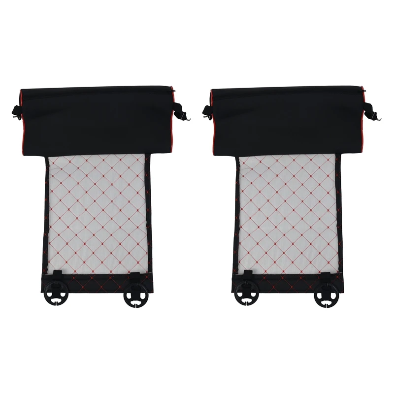 

2X Automobile Seat Leather Leg Pad Support Extension Mat Soft Foot Support Leg Leather Cushion Knee Pad Memory