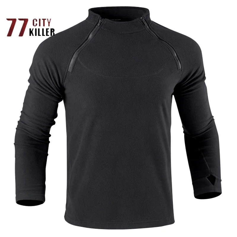 Новинка Осень-зима 2022 мужской Тактический флисовый пуловер уличный Военный