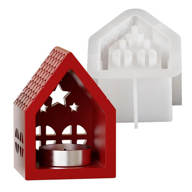 Пентаграмма Звездный дом силиконовые формы из смолы для подсвечника эпоксидной