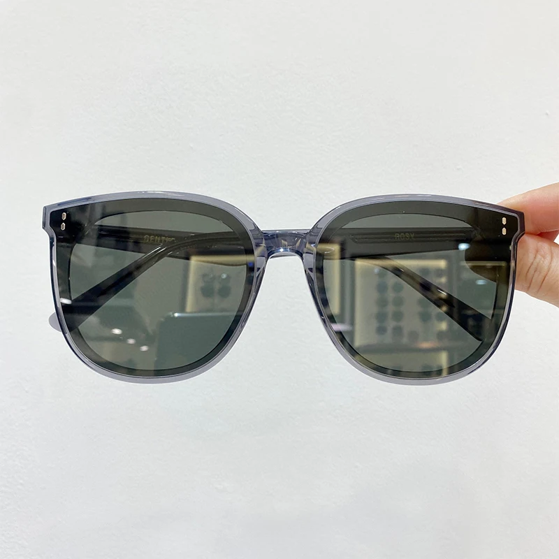2023 top quality Gray sunglasses plate frame sunglasses unisex UV protection