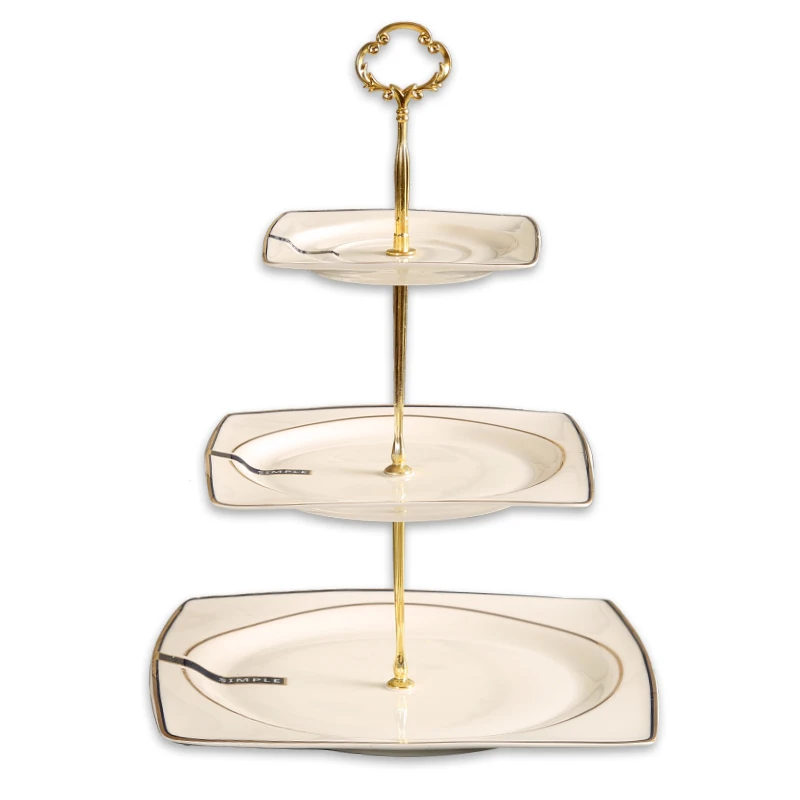 

Nordic Multi-layer Dessert, Candy, Cake Rack, Snack Rack, Home Creativity, Modern Bone China Tray, Home Decoration Plate
