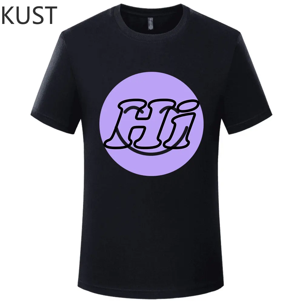 

2023 Summer Smiley HI ​Cotton Men's T-shirt Short Sleeve Men Short Sleeve Printed T Shirt Top Tshirt Clothing Free Shipping
