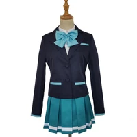 high quality japanese jk uniform girl tsukishiro hitomi cos woman cosplay costume coatshirtskirttie